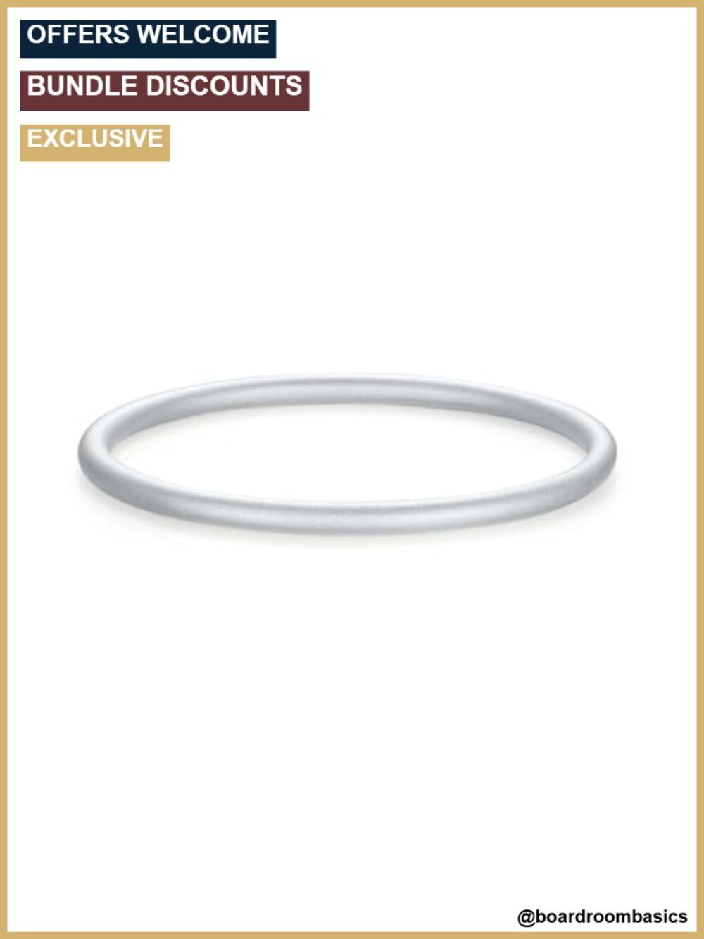 Sterling Silver Bangle Bracelet Stackable Round Feng Shui Women's Jewelry